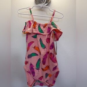 Wrangler Pink and Green Baby Romper